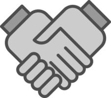 Handshake-Vektor-Icon-Design vektor