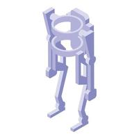 exoskelett ikon isometrisk vektor. robot kostym vektor