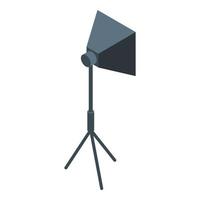 kondition blog softbox ikon, isometrisk stil vektor