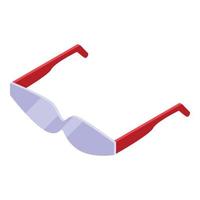 Arbeitsbrillen-Symbol, isometrischer Stil vektor
