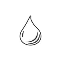 vatten släppa ikon i platt stil. flytande vektor illustration på vit isolerat bakgrund. liten droppe företag begrepp.