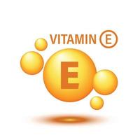 vitamin e ikon i platt stil. piller kapsel vektor illustration på vit isolerat bakgrund. hudvård företag begrepp.