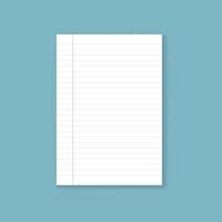 anteckningsbok ikon i platt stil. papper ark vektor illustration på isolerat bakgrund. sida tecken företag begrepp.