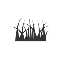 Gras-Symbol im flachen Stil. Öko-Rasen-Vektor-Illustration auf weißem, isoliertem Hintergrund. Blumengarten Geschäftskonzept. vektor