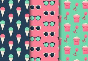 Gratis Vintage Summer Holiday Patterns vektor