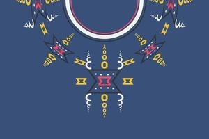 enkel kurti nacke design vektor motiv palestinsk mode nacke prydnad ombre mönster aztec stil broderi abstrakt enkel kurti nacke . design för textur, tyg och saree ha på sig.