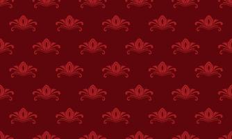 Damast Fleur de Lis Muster Vektor nahtlose Hintergrundbild