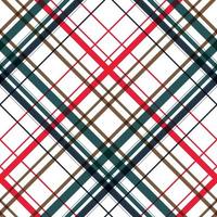 Karomuster-Design-Textil ist ein gemusterter Stoff, der aus überkreuzten, horizontalen und vertikalen Bändern in mehreren Farben besteht. Tartans gelten als kulturelle Ikone Schottlands. vektor