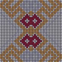 mosaik- stickning mönster som garn är manipuleras till skapa en textil- eller tyg. den är Begagnade till skapa många typer av plagg. ofta Begagnade för axelryckningar axelryckningar väst hatt cape vektor
