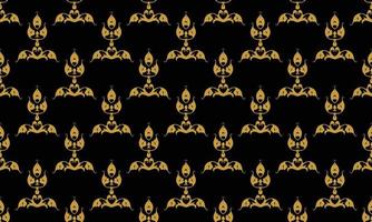 damast- fleur de lis mönster tapet vektor sömlös bakgrund fleur de lis mönster scandinavian batik digital textur design för skriva ut tryckbar tyg saree gräns.