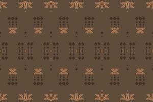 etnisk ikat blommor batik textil- sömlös mönster digital vektor design för skriva ut saree kurti borneo tyg gräns borsta symboler färgrutor bomull