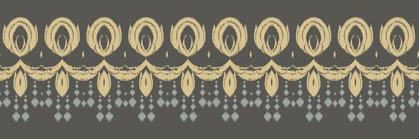 ethnisches ikat dreieck batik textil nahtloses muster digitales vektordesign für druck saree kurti borneo stoff rand pinsel symbole muster stilvoll vektor
