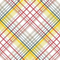 Plaid Patterns Design Textil ist ein gemusterter Stoff, der aus überkreuzten, horizontalen und vertikalen Bändern in mehreren Farben besteht. Tartans gelten als kulturelle Ikone Schottlands. vektor