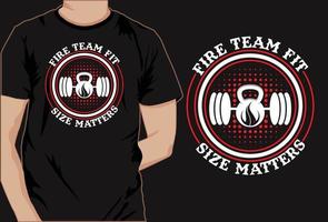 Fitnessstudio, Fitness, Bodybuilding, starkes Trainings-T-Shirt-Design vektor