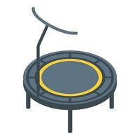 Fitness-Trampolin-Symbol, isometrischer Stil vektor