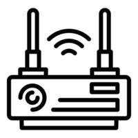 Smart Office WLAN-Router-Symbol, Umrissstil vektor