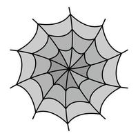 Spiral Spinnennetz Symbol Farbe Umriss Vektor