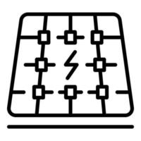 tak energi panel ikon översikt vektor. sol- kraft vektor