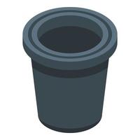 Aroma-Kaffeepad-Symbol, isometrischer Stil vektor