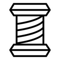 Symbol für Wasserreinigungsfilter, Umrissstil vektor