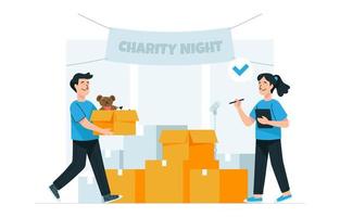 Charity Night Spende vektor