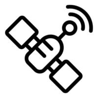 Satelliten-Internet-Symbol, Umrissstil vektor