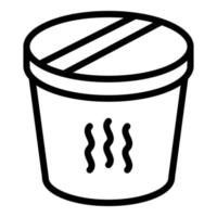 Lebensmittel-Thermos-Symbol, Umrissstil vektor