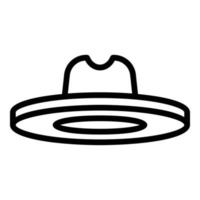 Ranch-Hut-Symbol, Umriss-Stil vektor