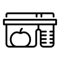 Kid Lunchbox-Symbol, Outline-Stil vektor