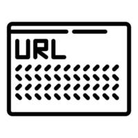 internet dokumentation ikon, översikt stil vektor