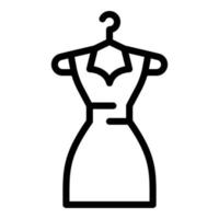 klänning donation ikon, översikt stil vektor