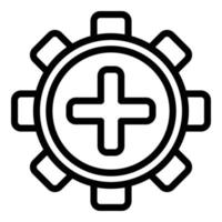 Management-Crew-Symbol, Umrissstil vektor