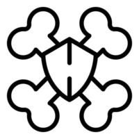 Arthritis-Symbol, Umrissstil vektor