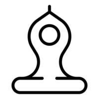 buddhistische Yoga-Ikone, Umrissstil vektor