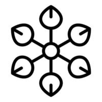 Symbol für spirituelle Kraft, Umrissstil vektor