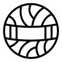 Strickball-Symbol, Umrissstil vektor