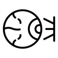 Optometrie-Laser-Symbol, Umrissstil vektor