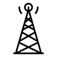 Signalturm-Symbol, Umrissstil vektor