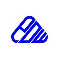 pow letter logo kreatives design mit vektorgrafik, pow einfaches und modernes logo. vektor