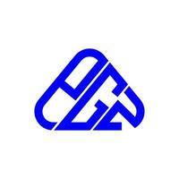 pgz-Buchstaben-Logo kreatives Design mit Vektorgrafik, pgz-einfaches und modernes Logo. vektor