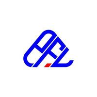 PFL Letter Logo kreatives Design mit Vektorgrafik, PFL einfaches und modernes Logo. vektor