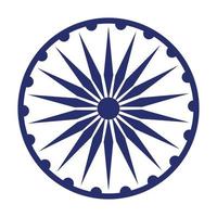 Ashoka Chakra Symbol Symbol Cartoon vektor