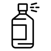 spray flaska ikon, översikt stil vektor