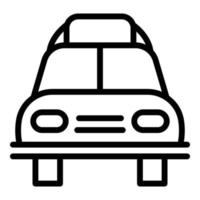 Seil-Auto-Dachbox-Symbol, Outline-Stil vektor