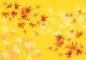 Herbst oder Herbst japanischen Ahornbaum und Blätter Hintergrund vektor