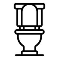 Symbol für Toilettenabwasser, Umrissstil vektor