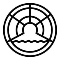 Kanalisationssymbol, Umrissstil vektor