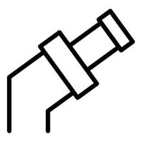 Kunststoffrohr-Symbol, Umrissstil vektor