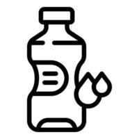 Symbol für Wasserflasche, Umrissstil vektor