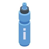 Gym sport vatten flaska ikon, isometrisk stil vektor